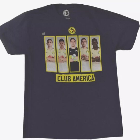 Club America Mens Liga Mx Futbol Mexican Soccer Navy New - Picture 1 of 3